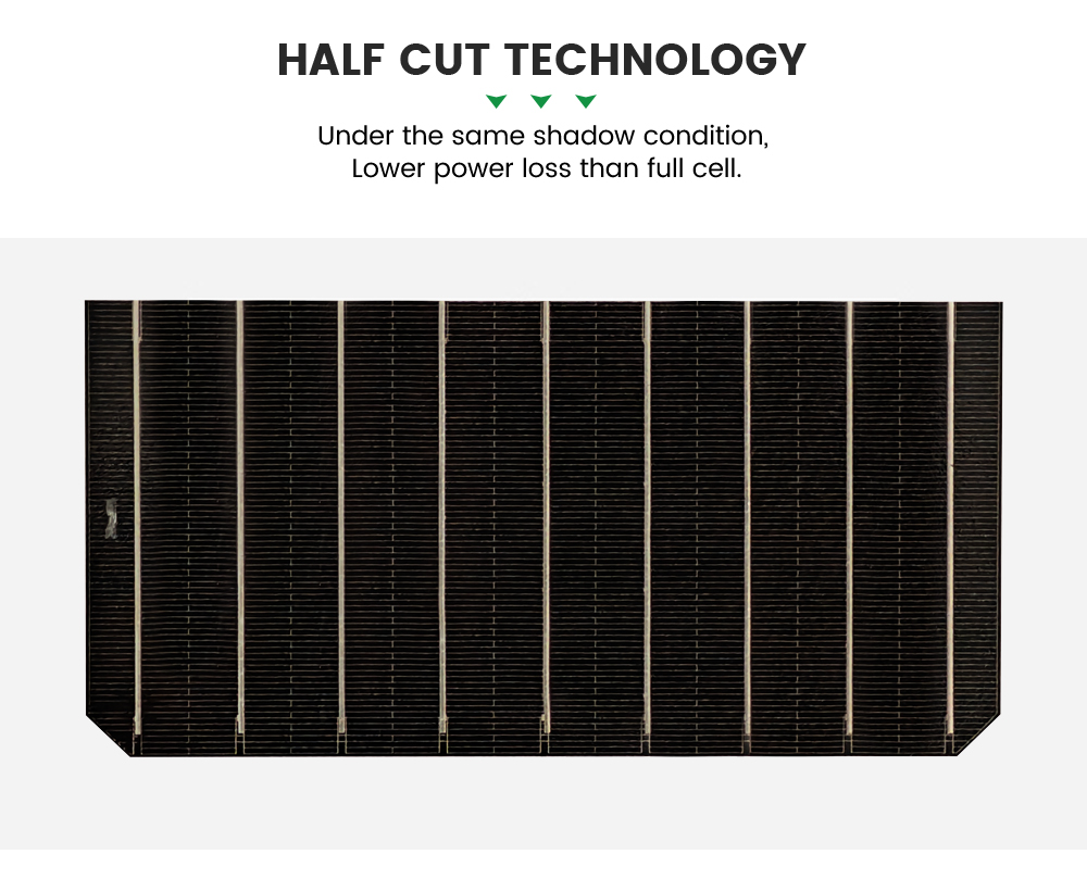 mono half cut solar panel