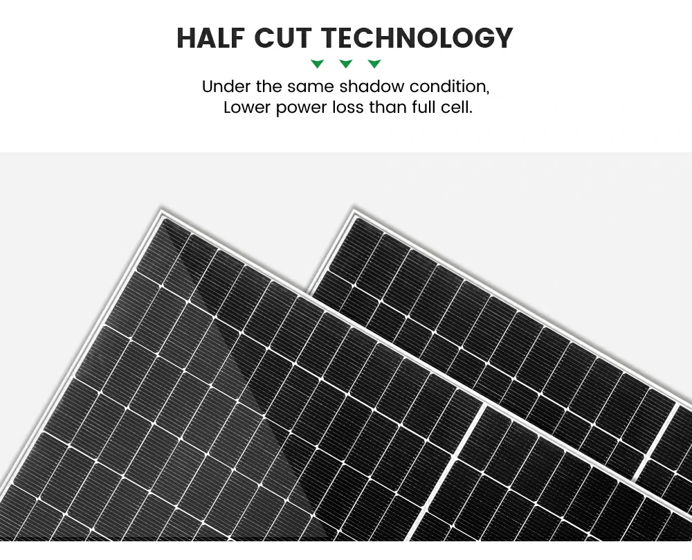 half cut solar panel 550w 1